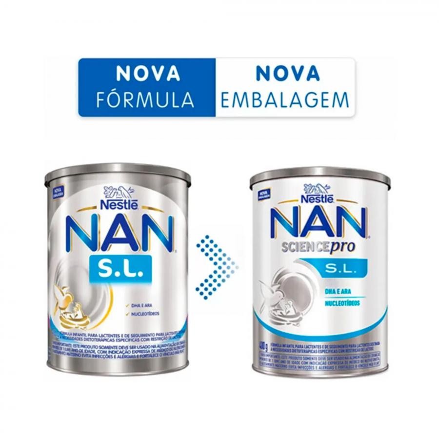 Formula Infantil NAN Science Pro Sem Lactose Nestle 400g – Nutricao para Bebes com Intolerancia a Lactose