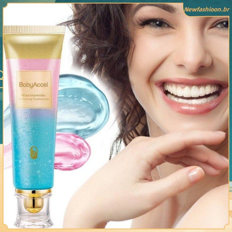 1/2 Pçs 100g Niacinamida Clareamento Creme Dental Remoção De Manchas Dentes Sensíveis Fortalecimento Deslumbrante Branco