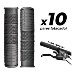 Pacote 10 Pares De Manoplas Punho Bike Mtb Diplomata Atacado Cor Preto em Oferta na Shopee