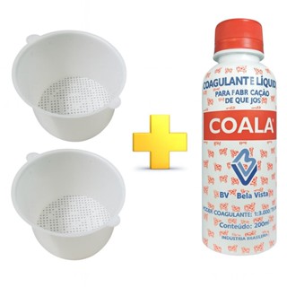 Coalho Líquido Coala 200ml Coagulante Queijo + 2 Formas 500g em Oferta na Shopee