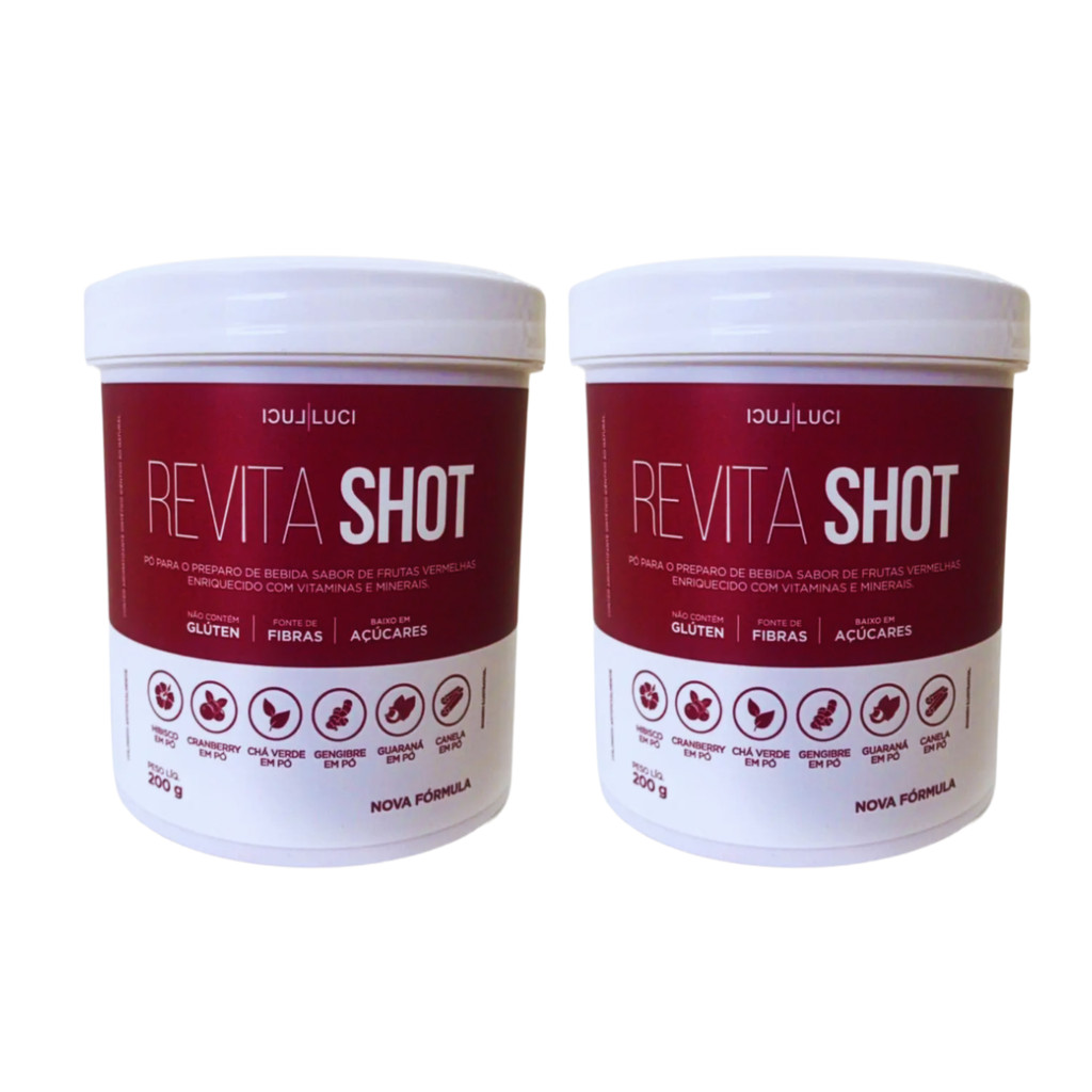 Suco Revita Shot Luci Luci Hibisco e Cranberry - 2 Unidades
