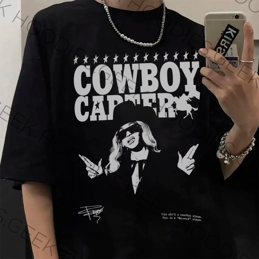 Camiseta Basica Algodao Cowboy Carter Beyonce Act Ii Renaissance Album Queen Unissex unissex em Oferta na Shopee