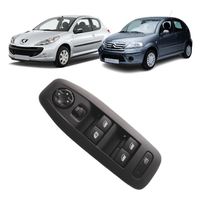 INTERRUPTOR VIDRO ELÉTRICO C3 PEUGEOT 208 2008 98007436ZD em Oferta na Shopee