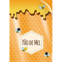 Saco Decorado Pão de Mel Regist - 10x14cm - 50 unidades - Cromus - Rizzo Embalagens