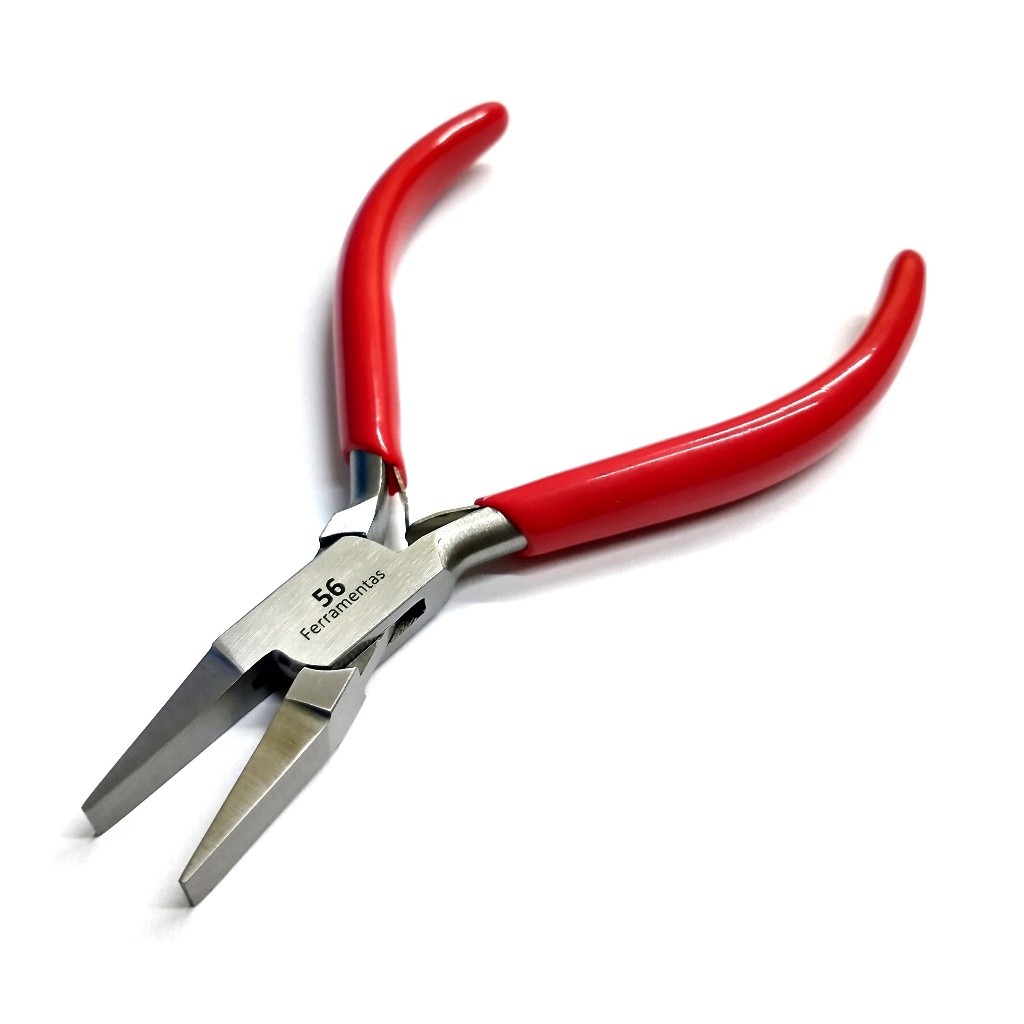 Alicate Chato 130mm Liso Com Mola Qualidade Suiça Ourives Trabalhos com joias
