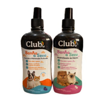 Banho a Seco Club Pet Em Spray Para Cães E Gatos - 500ml  em Oferta na Shopee