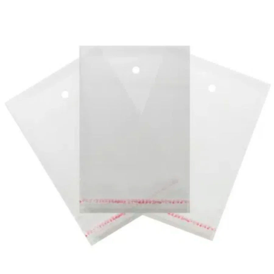 Saco Adesivado com furo - 12cm x 25cm - 100 unidades - Rizzo - Home & Living