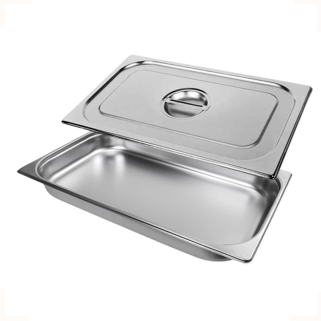 Cuba Gastronomica Inox Gn 1/1 X 65mm Com Tampa Para Buffet Restaurantes Lanchonetes Cozinhas e Refeitórios em Geral