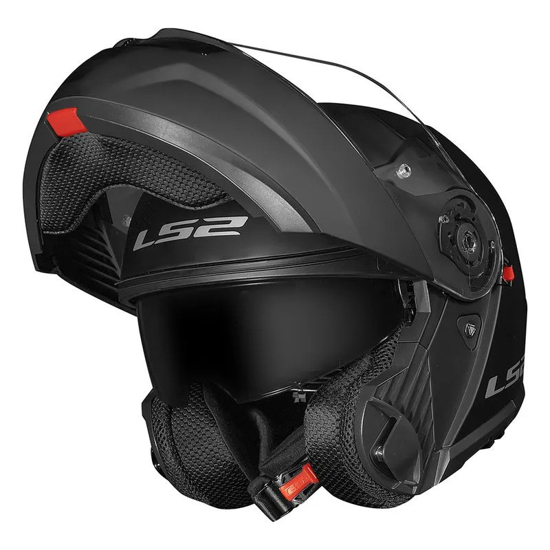 Capacete LS2 FF908 Strobe II Escamoteável Articulado Robocop Preto Fosco - LS2FF908PTF
