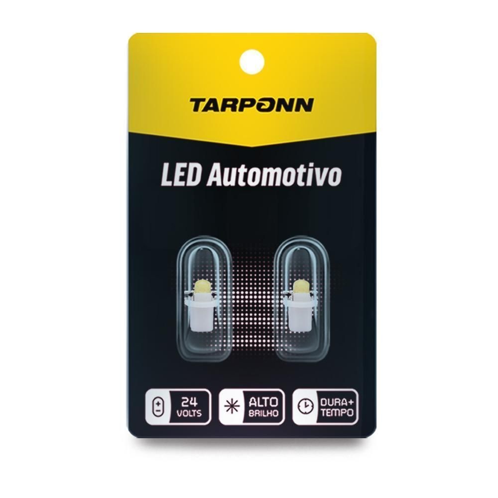 Par Lâmpada Led Pinguinho Soquete T5 24v 6000k Tarponn em Oferta na Shopee