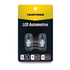 Par Lâmpada Led Pinguinho Soquete T5 24v 6000k Tarponn