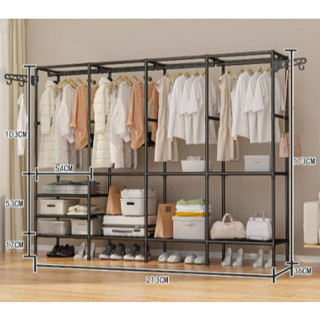 Roupeiro Arara Cabideiro Guarda Roupa Sapateira Organizador Multiuso Armário Rack Prateleira TopCasa a em Oferta na Shopee