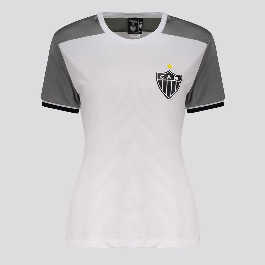 Camisa Atlético Mineiro Ligação Feminina Branca em Oferta na Shopee