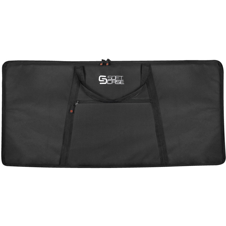 Capa Soft Case Teclado 5/8 Média Start Almofadada Nylon 600 com Alça, Tira Colo e Bolso Frontal para Acessórios