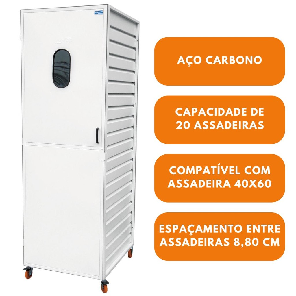 Armário De Fermentação Para 20 Assadeiras 40x60 Innal