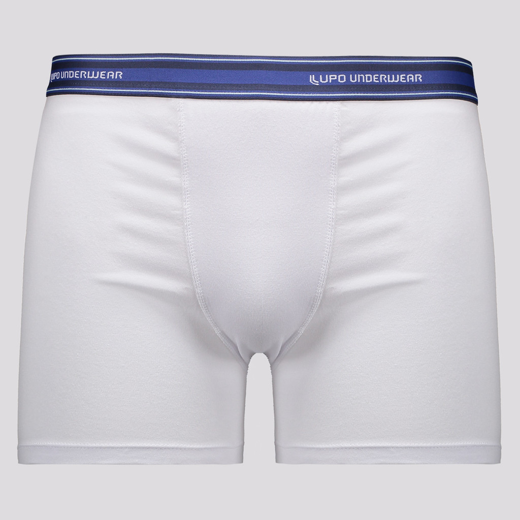 Cueca Lupo Boxer Algodão com Elastano Branca em Oferta na Shopee