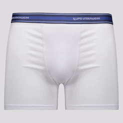 Cueca Lupo Boxer Algodão com Elastano Branca
