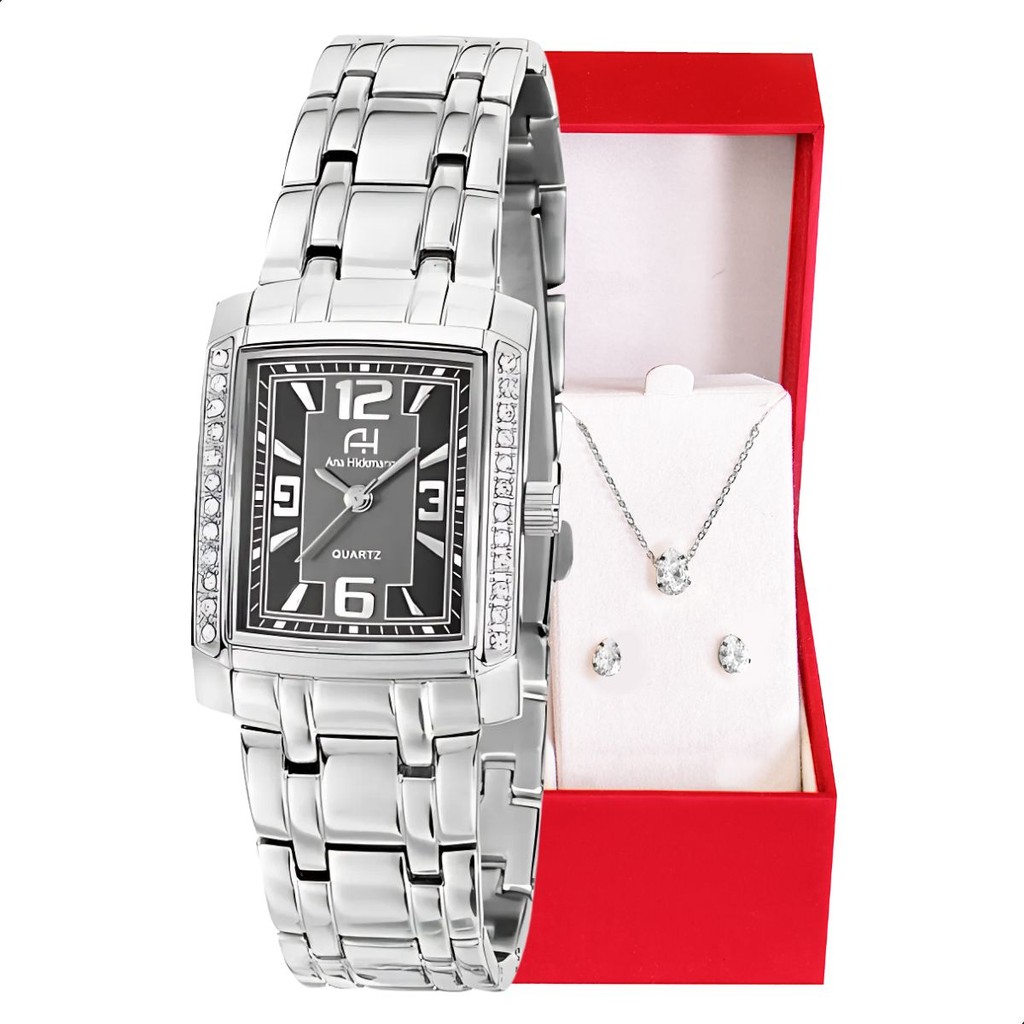Relógio Champion Ana Hickmann Analógico Aço Prata AH28526W em Oferta na Shopee