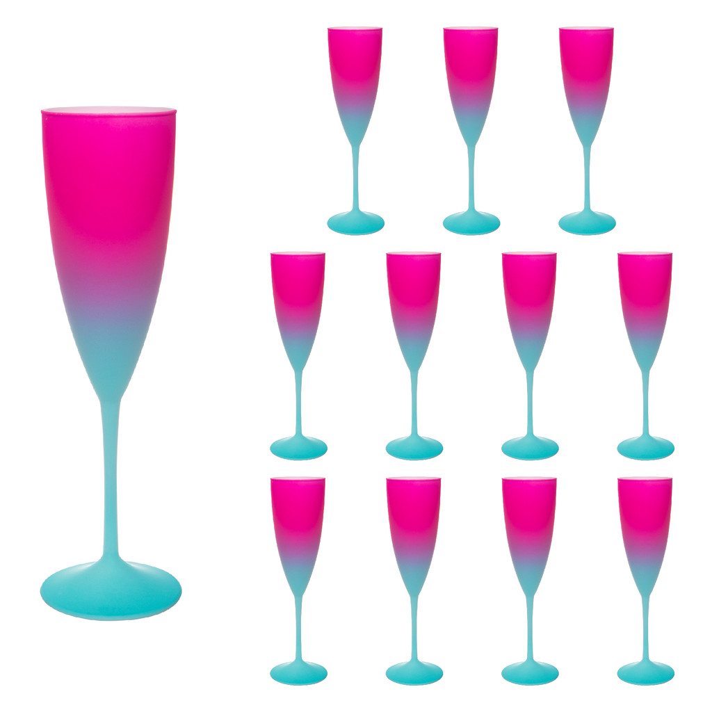 Taça Acrilico Degradê 170ml 12pcs Resistente Alta Qualidade Carnaval em Oferta na Shopee