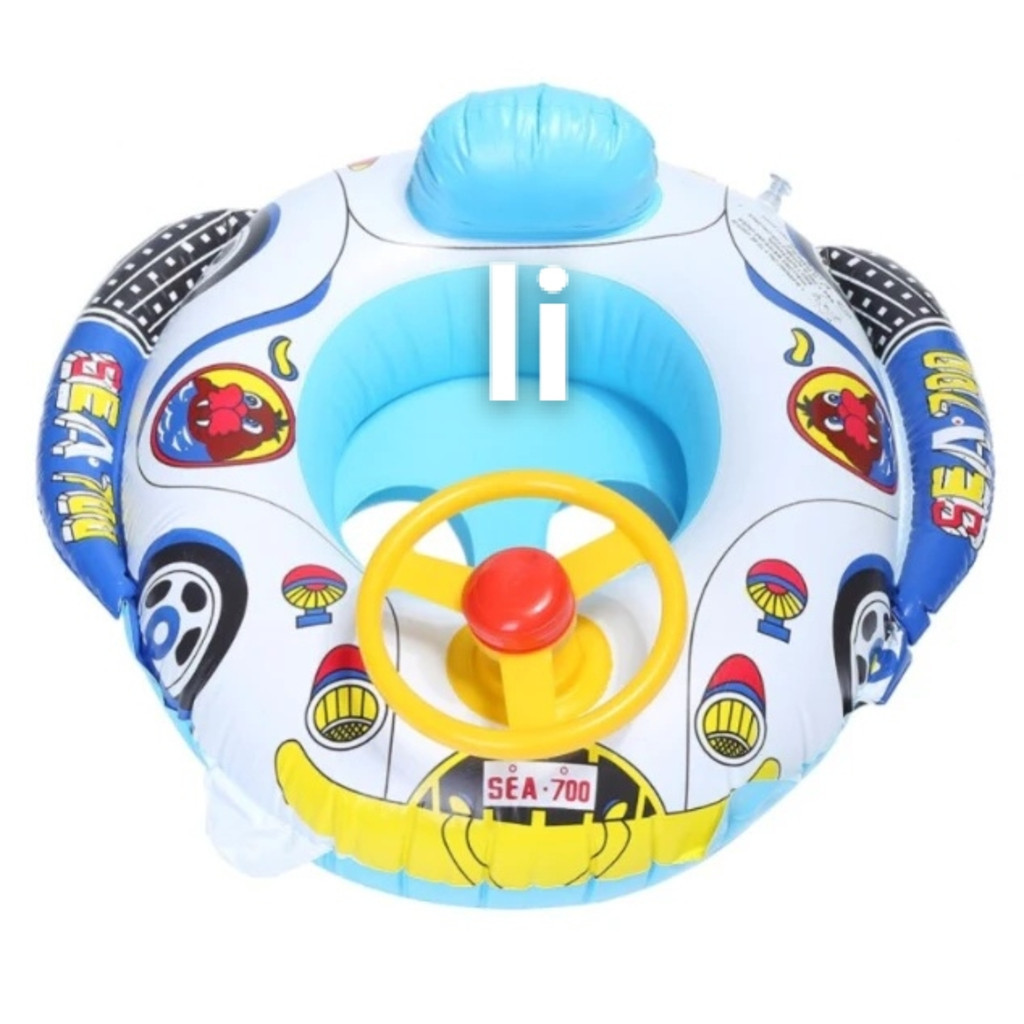 Boia Fralda Volante Infantil Carrinho Bote Inflável para Bebê Piscina com Assento em Oferta na Shopee