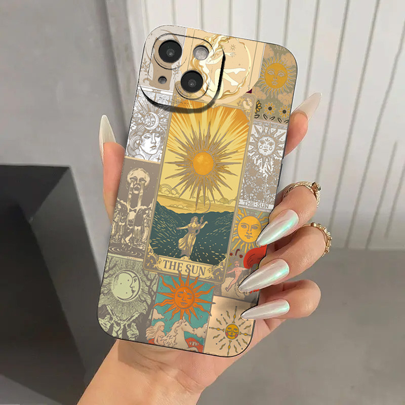 Deusa Do Sol Caso De Telefone Para Samsung A06 A16 A15 A14 A36 A35 A34 A56 A55 A54 A13 A05 A33 A52 A32 A23 Silicone Capa