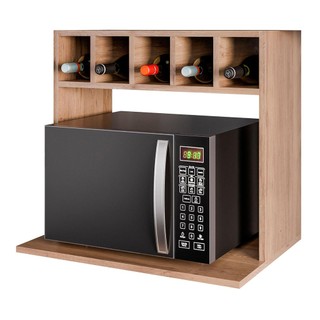 Suporte Micro-Ondas Forno Armário Aéreo com Adega 60cm Lótus Z34 Freijó - Mpozenato em Oferta na Shopee