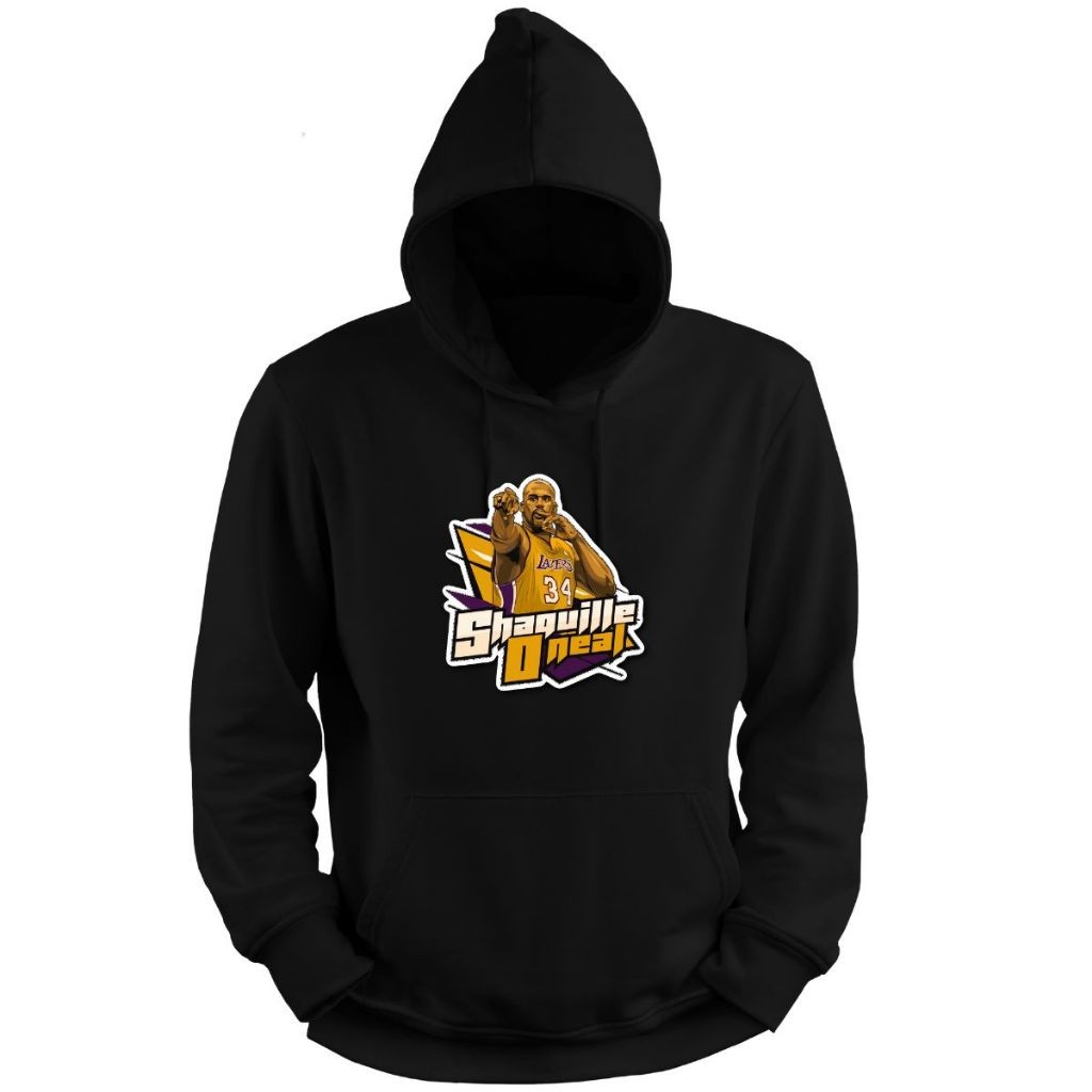 Blusa Moletom Capuz Basquete Shaquille Oneal LAL Basketball