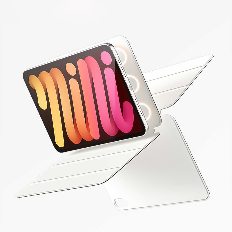 2024 Novo Para iPad Mini A17 Pro Caso A2993 A2995 A2996 7 8.3 Polegada Magnético Plutônio Dobrável Suporte Capa