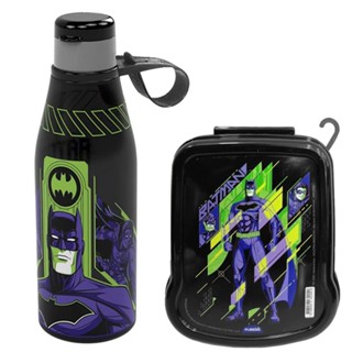 Kit para Lancheira Sanduicheira e Garrafinha do Batman Original em Oferta na Shopee