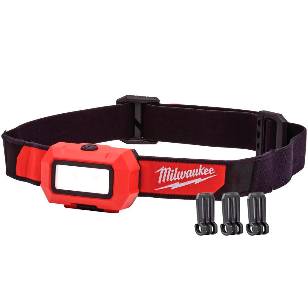 Lanterna de Cabeça à Pilha AAA MILWAUKEE 2103-01 Led 350 Lumens com Ganhos para Capacete