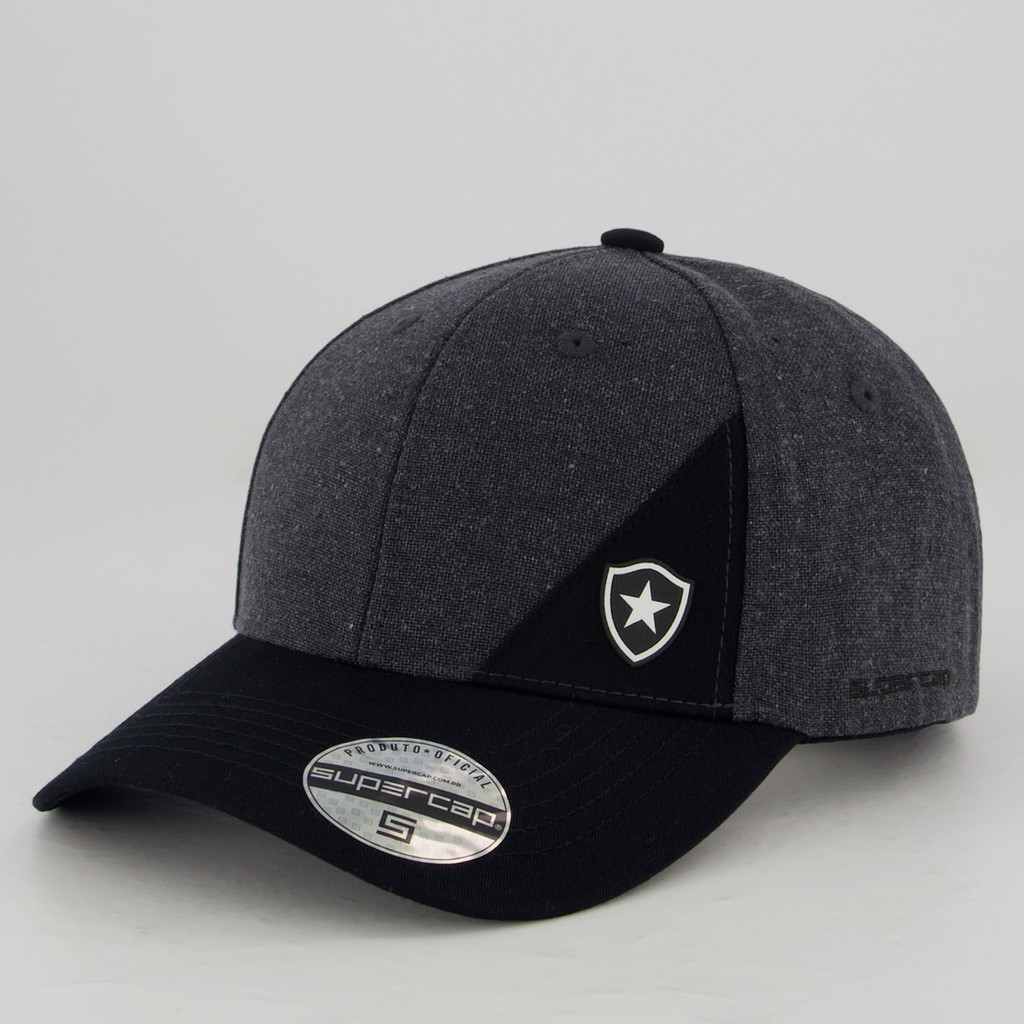 Boné Botafogo Sarja Cinza Mescla