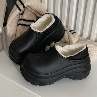 XIXITIAO Simples Forro de Lã Quente Botas de Neve Impermeáveis Senhoras Ao Ar Livre Confortáveis Botas de Algodão de Cor