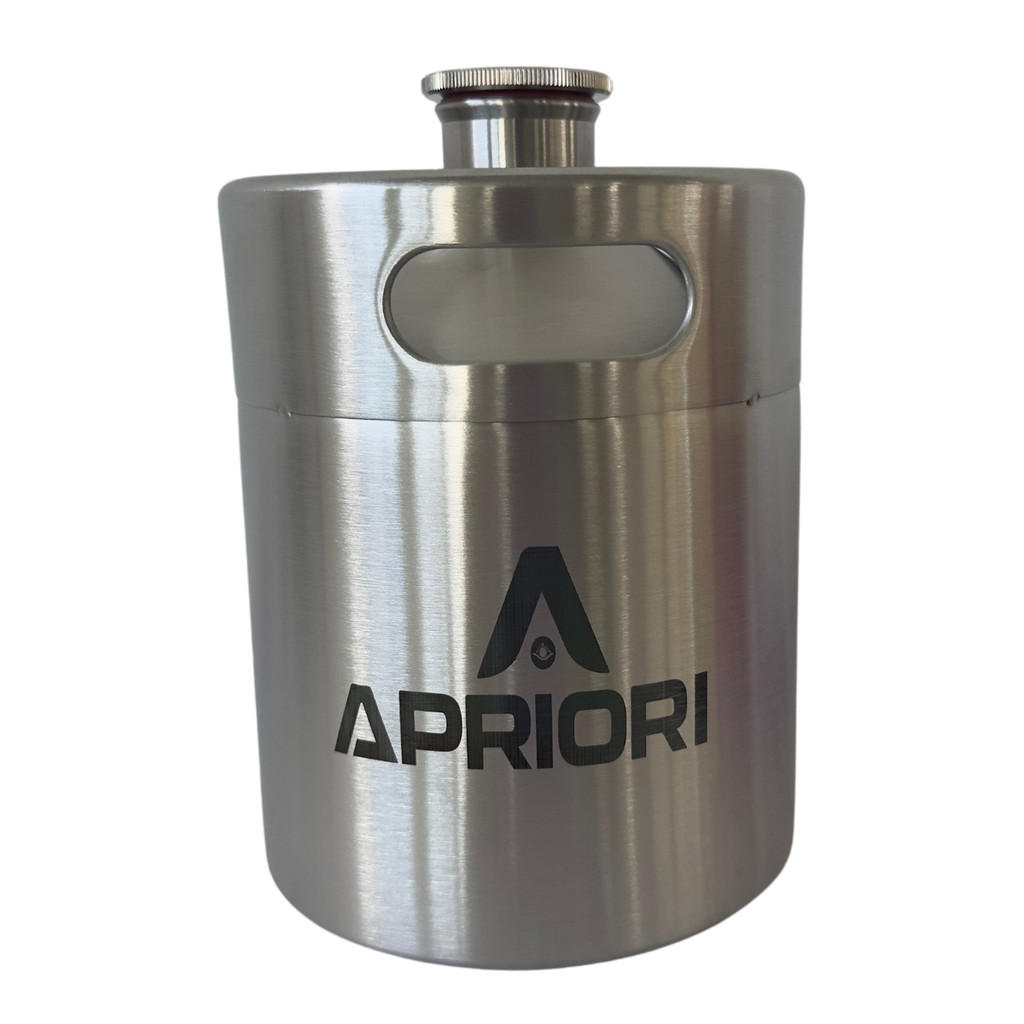 Mini Barril Inox 2L Keg Growler – Portátil, Pressurizado e Ideal para Cerveja e Chopp Fresco Casco