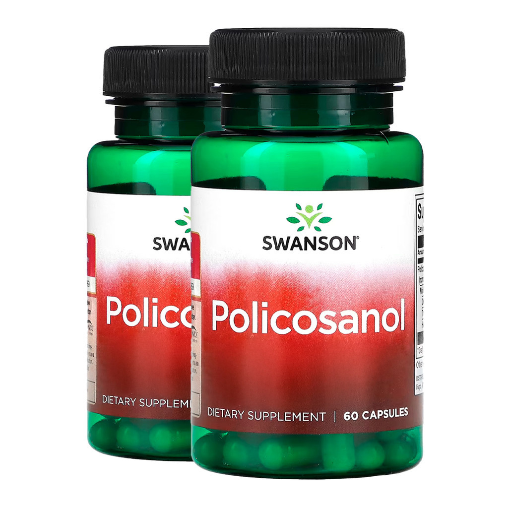 SWANSON KIT 2x Policosanol 60 Capsulas Made in Usa