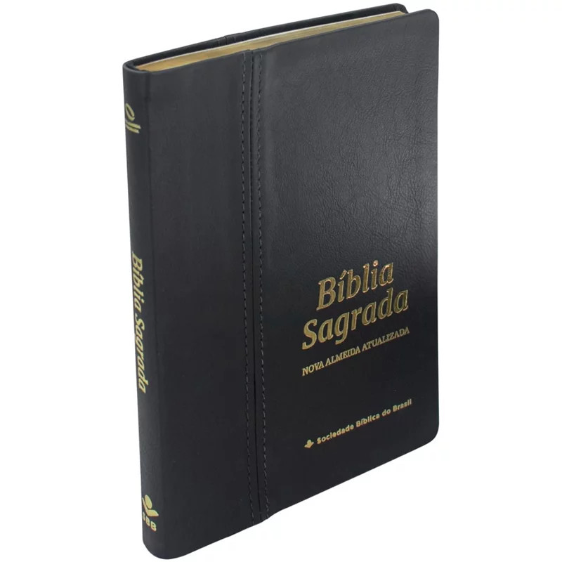 Bíblia Sagrada Slim | Naa | Letra Grande | Couro Legítimo em Oferta na Shopee