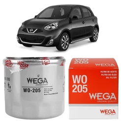 Filtro Óleo Nissan March 1.0 16v 2011 A 2015 Wega Wo205