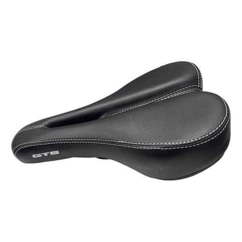 Selim Banco GTS Vazado BikeTec MTB Preto C/ Carrinho Confort