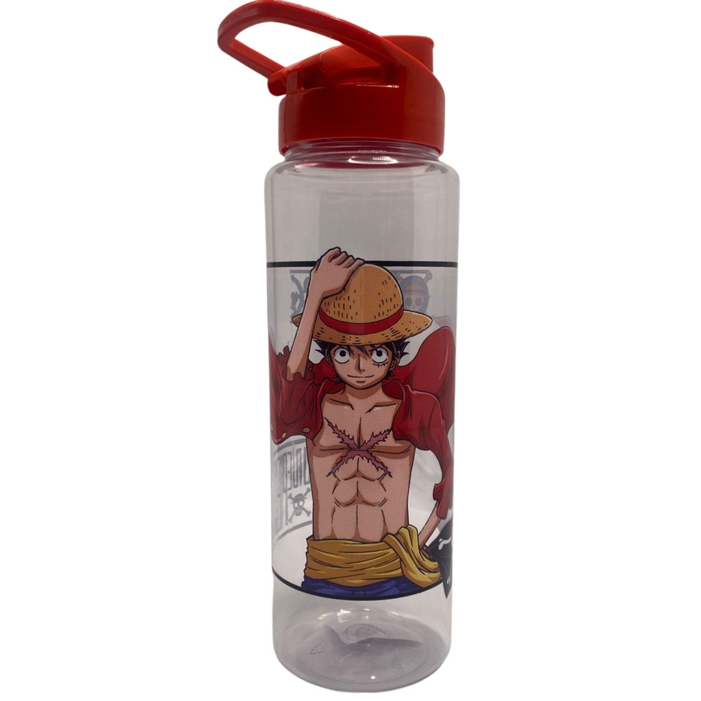 Garrafa Garrafinha de Água Infantil Squeeze Luffy One Piece 750ml Transparente Bandeirante em Oferta na Shopee
