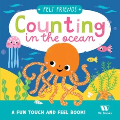 Livro Toque e sinta Counting in the ocean W.Books