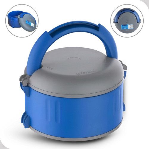 Marmita Termica Plus Com Alça 1,5L Sem Divisória Multifuncional Cor Azul - Soprano Original