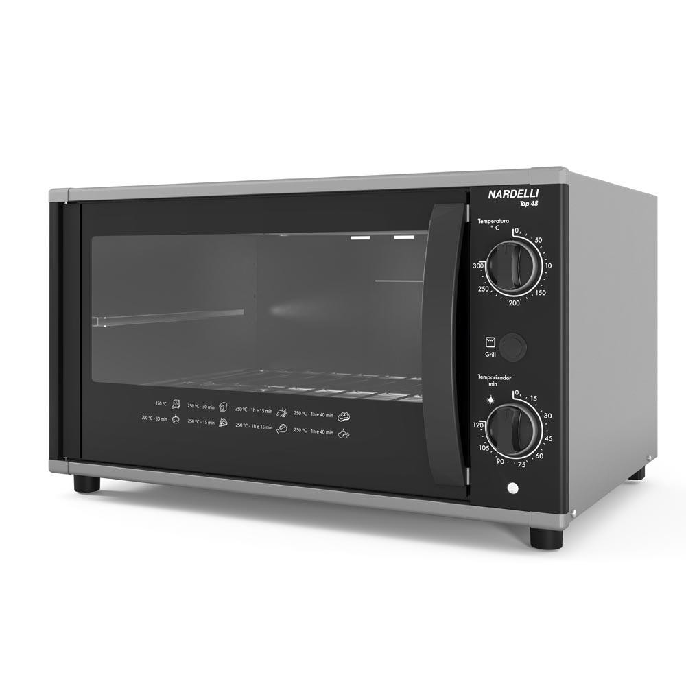 Forno Elétrico Nardelli 48 Litros Preto TOP 48 127V em Oferta na Shopee