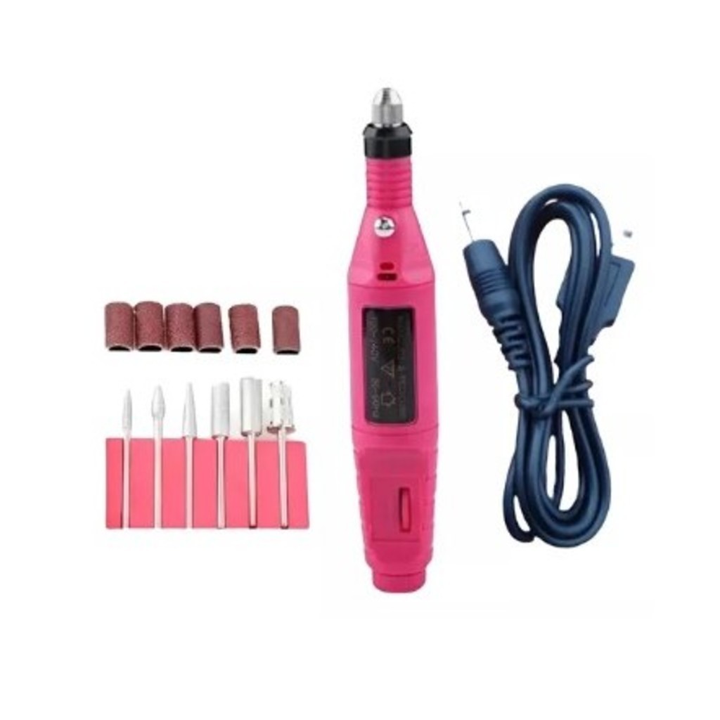 Lixadeira de Unhas Elétrica com Broca e Motor Bivolt para Manicure e Pedicure  USB