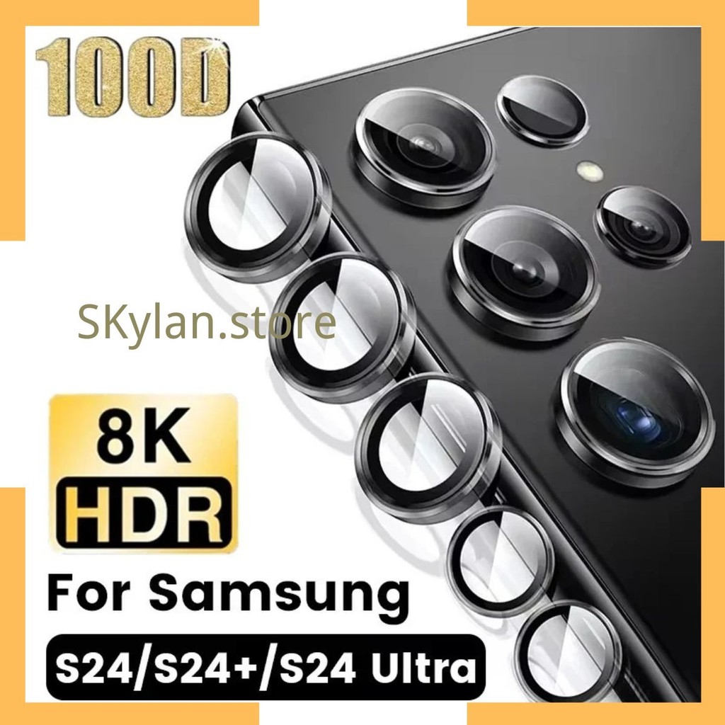 Pelicula Metal liso de vidro protetor de Lente Cãmera Para Samsung Galaxy A14 A15 A34 A55 A54 A16 S23 S24 FE S25 + ULTRA em Oferta na Shopee