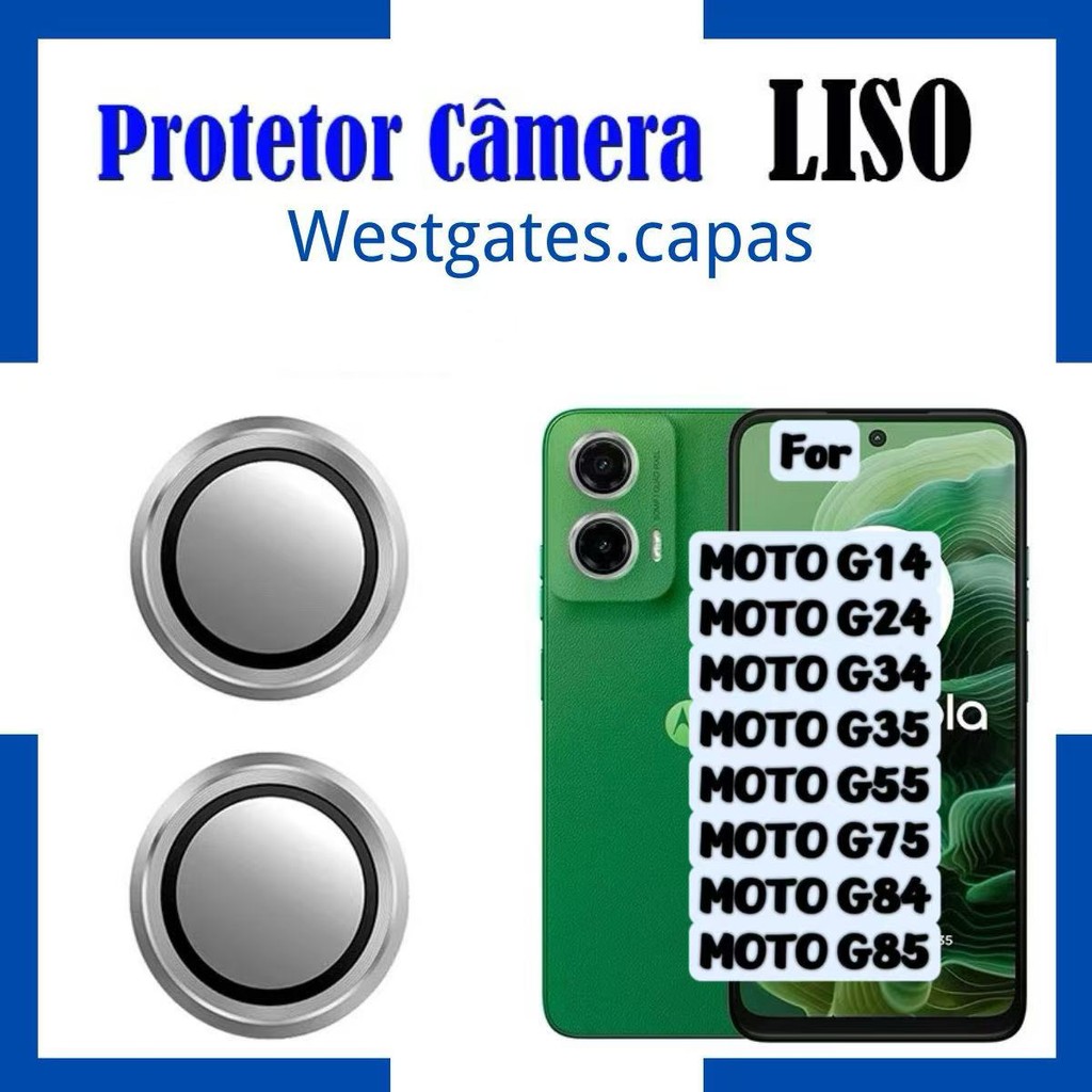 Pelicula Metal liso de vidro protetor de Lente Cãmera Para Motorola moto MOTO G1