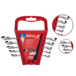 Jogo Chave Combinada De 8 A 13 Mm Com 5 Peças Mayle