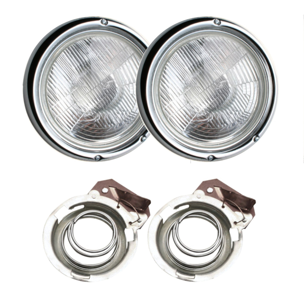 PAR FAROL VW FUSCA 1973 ATÉ 1975 + PAR SOQUETE VW COM CONTATO