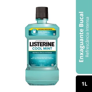 Enxaguante Bucal Listerine, Cool Mint Refrescância Intensa, 1 Litro em Oferta na Shopee