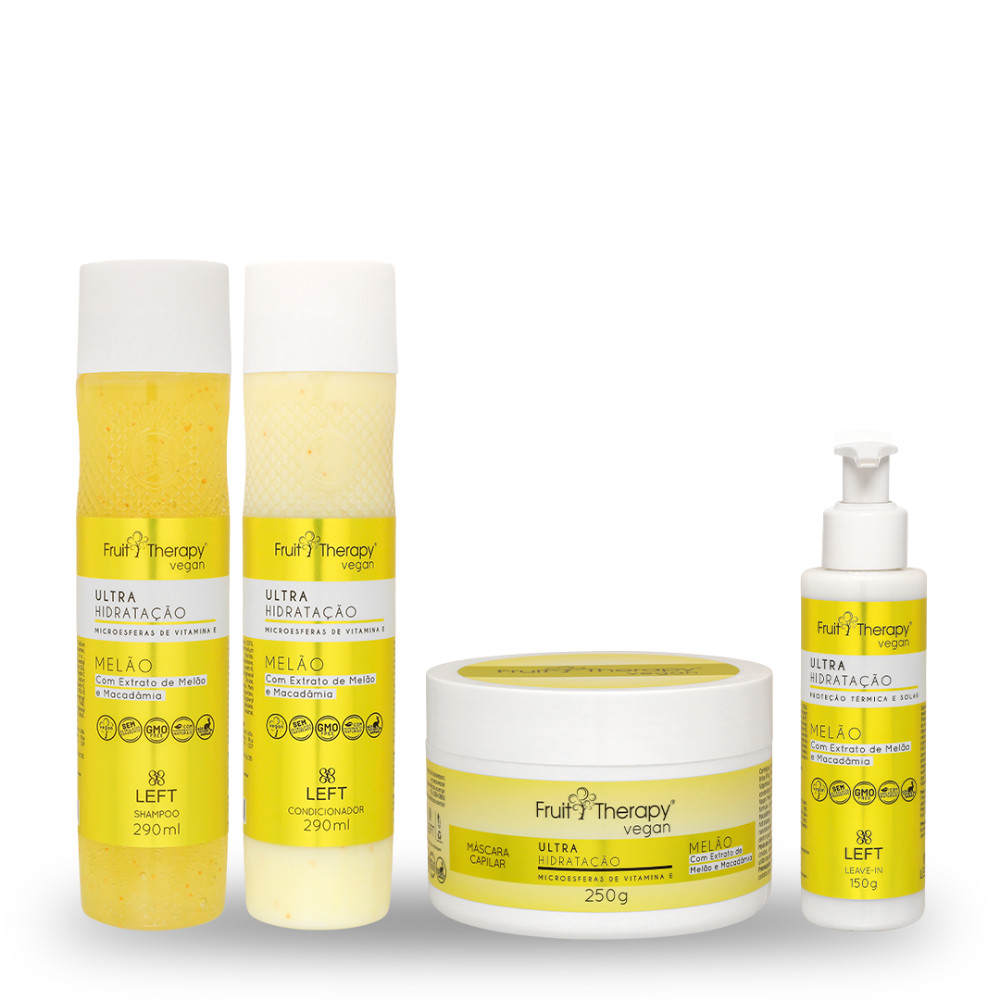Ultra Hidratação Melão e Macadamia - Linha Fruit Therapy | Left Cosméticos