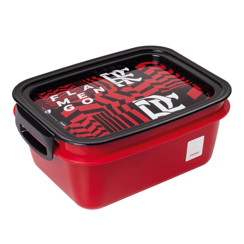 Marmita Plastico Hermetica 850ml Flamengo Oficial Plasutil - Home & Living