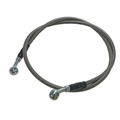 Flexível Freio Aeroquip Dianteiro Moto Universal 110cm Malha de aço Revestida
